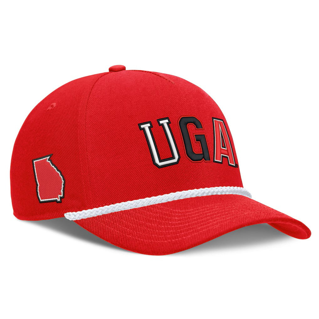 University of Georgia Nike Rise Cap Adjustable RED