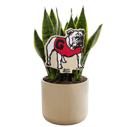 University of Georgia Standing Bulldog Color Plant Stake