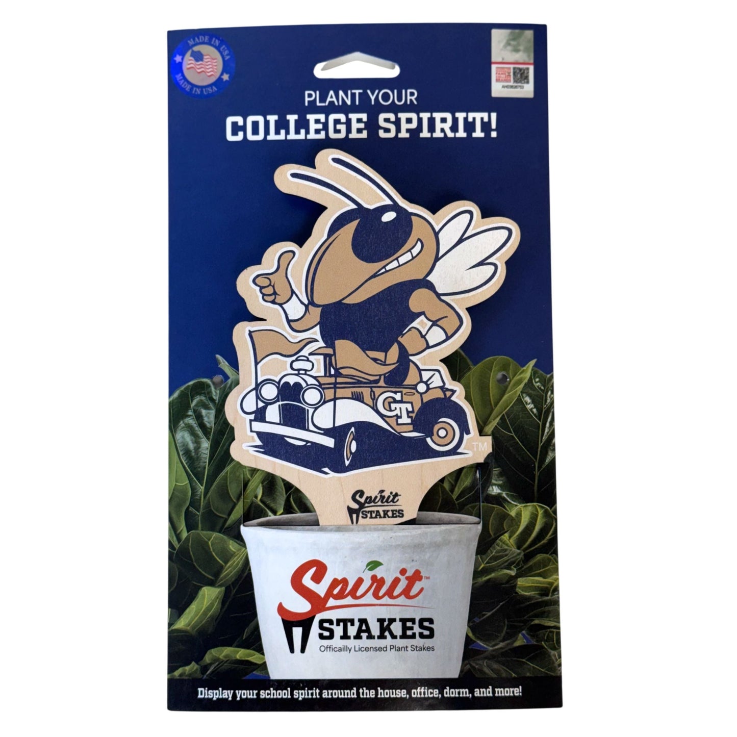 Georgia Tech Driving Buzz Color Plant Stake