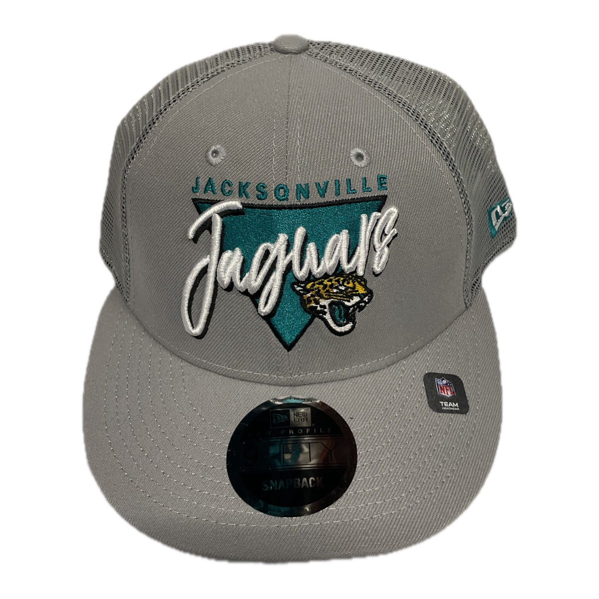 Jacksonville Jaguars New Era 9Fifty grey script mesh hat