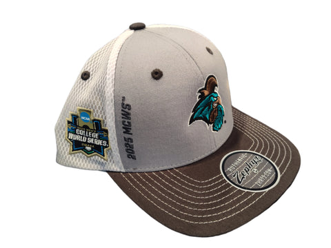 NCAA Coastal Carolina Mens College World 2025 Ahead Black Cotton Adjustable Hat