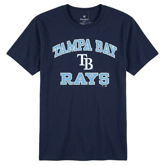 Tampa Bay Rays Word Mark Short Sleeve T-shirt Navy