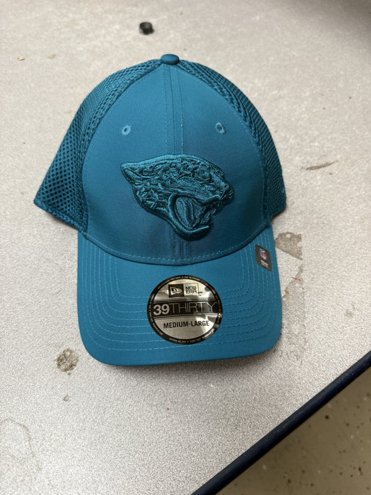 Men's Jacksonville Jaguars New Era Teal Team Tone AG OTC  39THIRTY Flex Hat