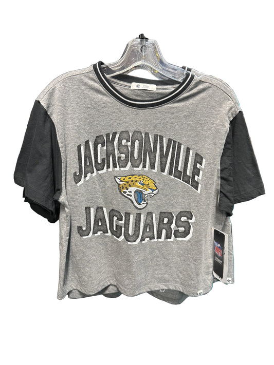 Jacksonville Jaguars gray crop T-shirt 47 Brand