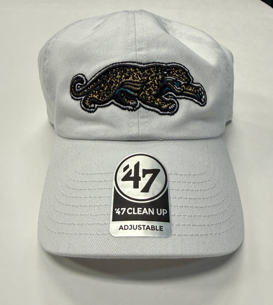 Jacksonville Jaguars Prowler White Clean Up Hat 47 Brand