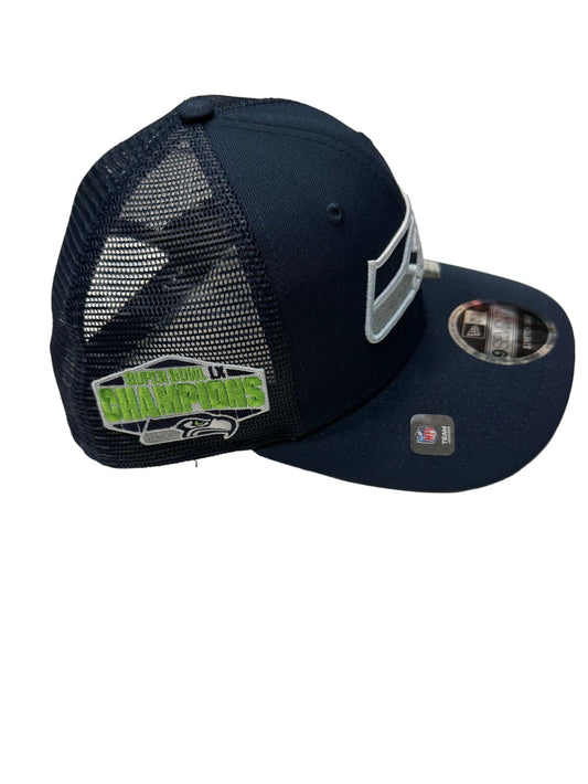 Seattle Seahawks Super Bowl LX Champions Navy Trucker Snapback