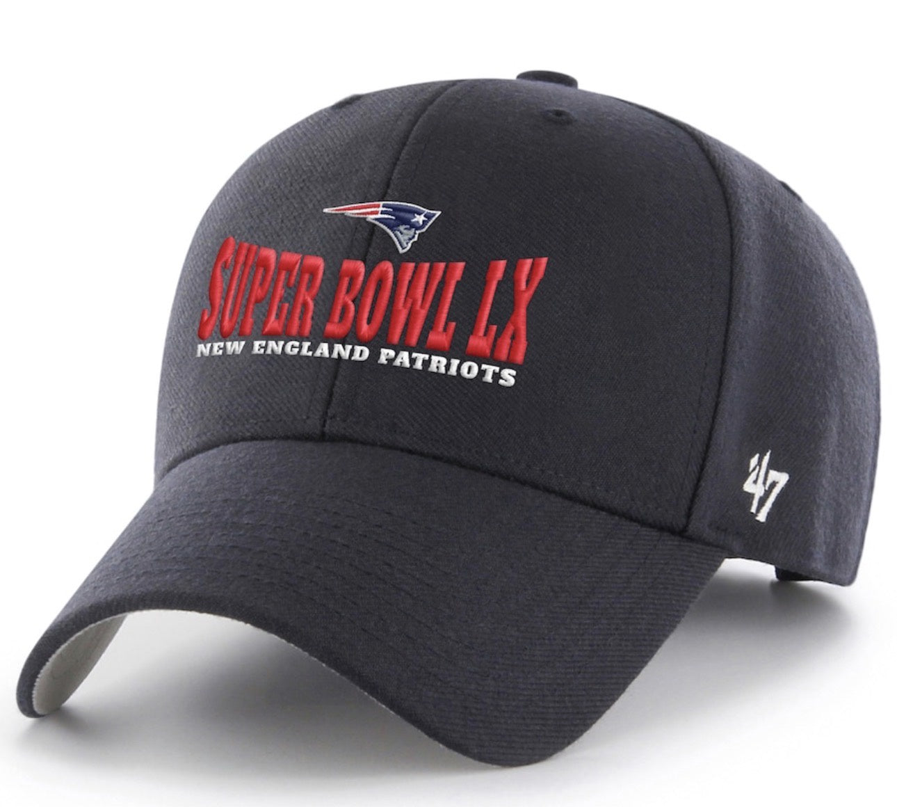 New England Patriots '47 Brand Super Bowl (60) MVP Adjustable Hat - Navy