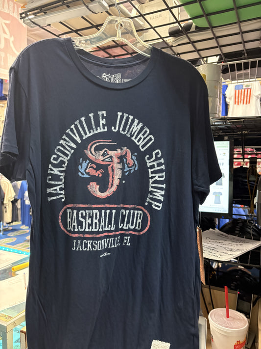 Jacksonville Jumbo Shrimp Retro Brand Baseball T-Shirt