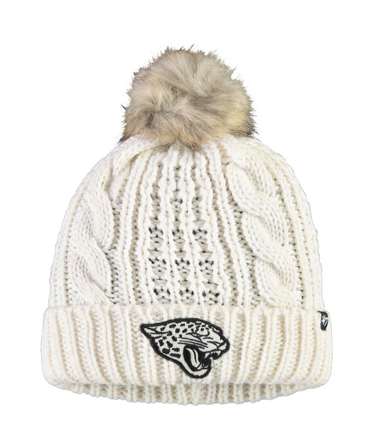 Jacksonville Jaguars 47 Brand Women's Meeko Cuffed Knit Hat with pom