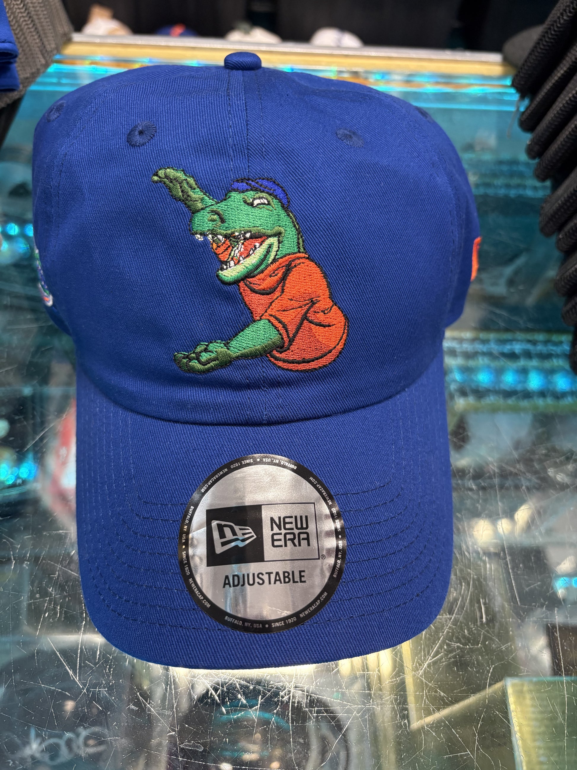 NCAA University of Florida New Era Chomp Blue Adjustable Hat