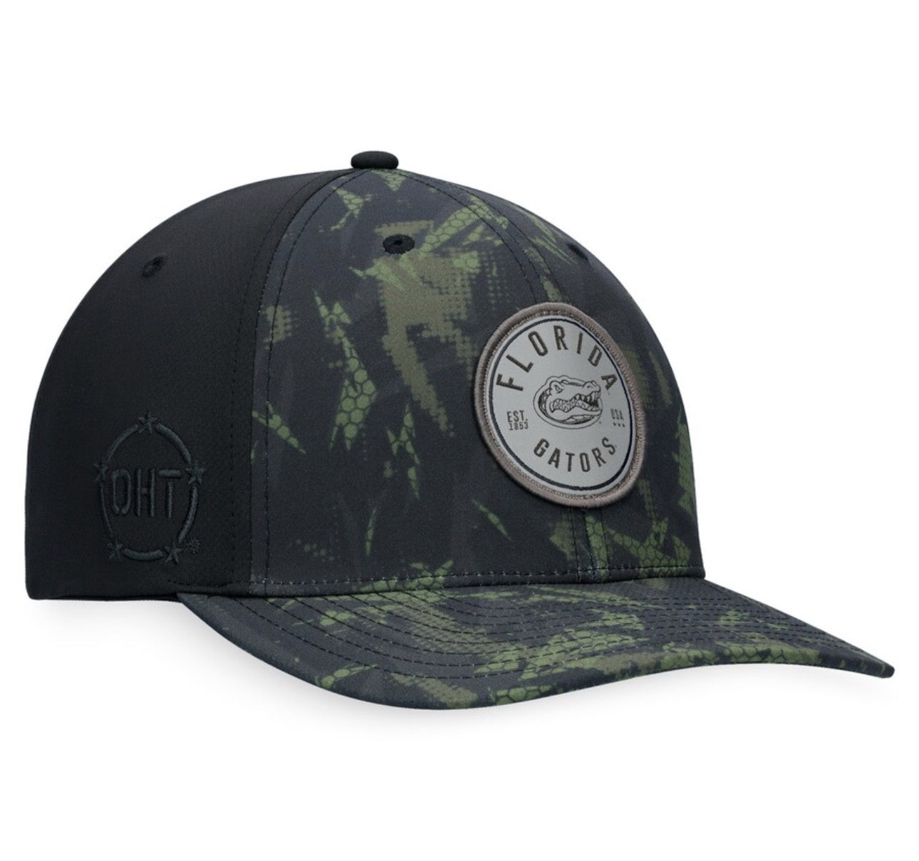 Men's Top of the World Black Florida Gators OHT Military Appreciation Camo Render Flex Hat