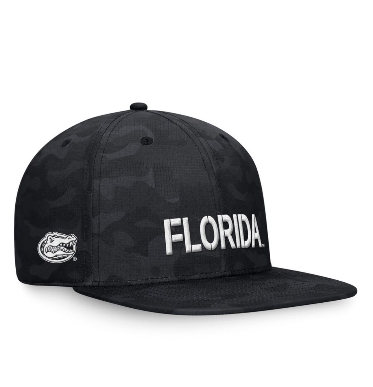 Men's Top of the World Black Florida Gators OHT Military Appreciation Troop Snapback Hat