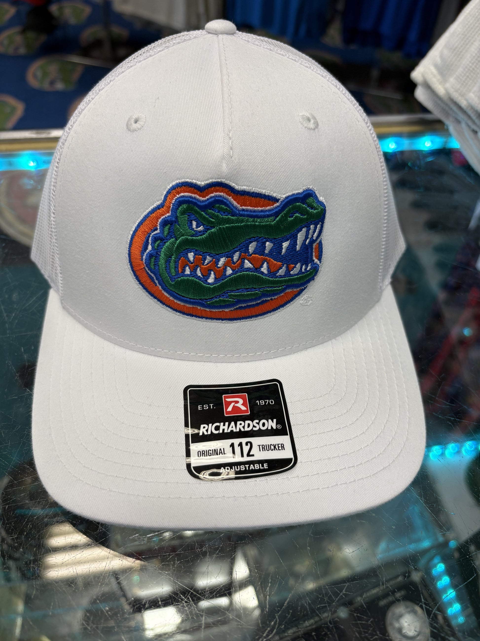 University of Florida White Adjustable Trucker