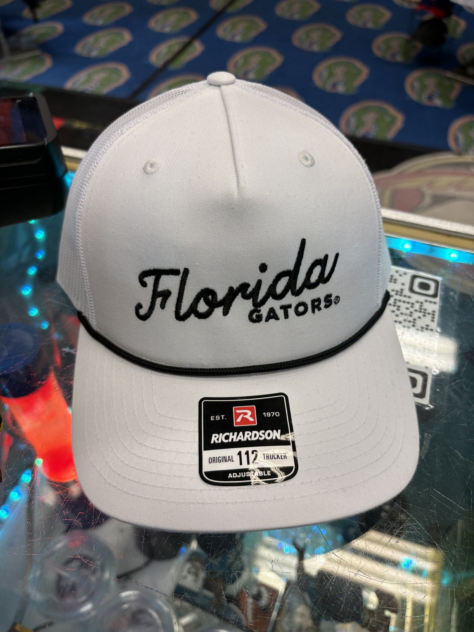University of Florida Gators Black script white/Black Rope hat