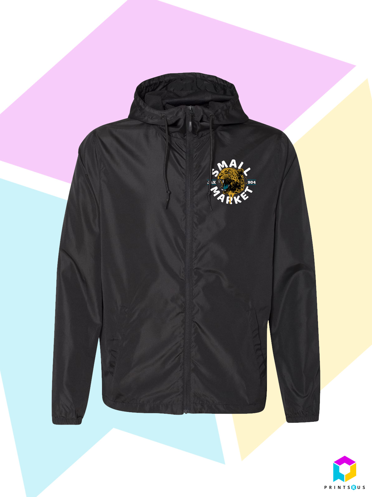 Jacksonville Just A Small Market Team By David Garrard Black Windbreaker Jacket