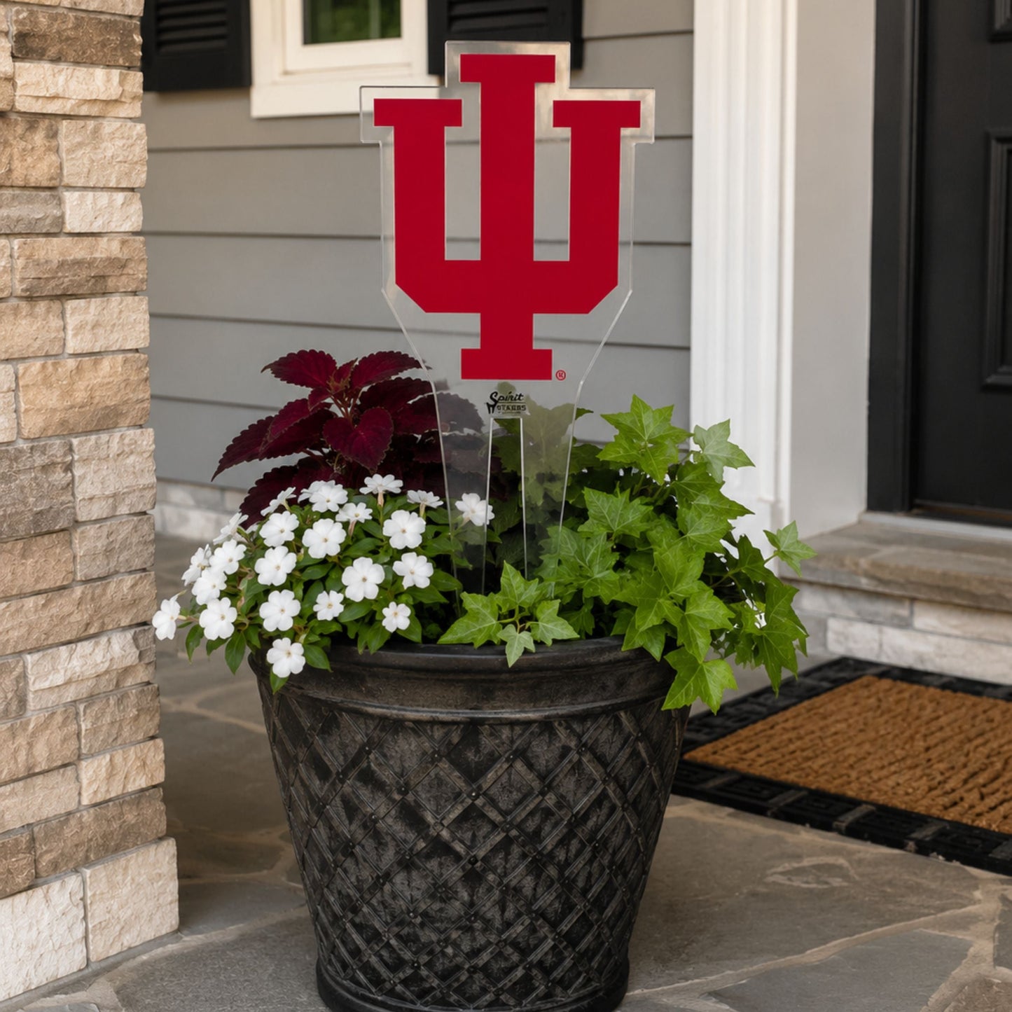 Indiana University Trident Medium Garden Stake
