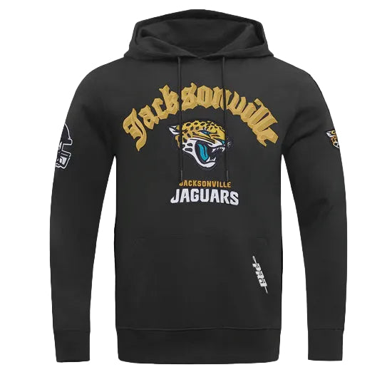 JACKSONVILLE JAGUARS MEN'S PULL OVER HOODIE OLD ENGLISH