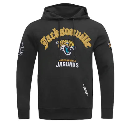 JACKSONVILLE JAGUARS MEN'S PULL OVER HOODIE OLD ENGLISH