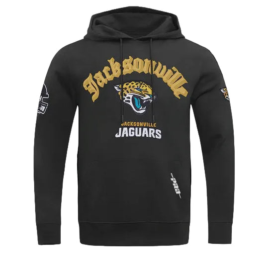 JACKSONVILLE JAGUARS MEN'S PULL OVER HOODIE OLD ENGLISH