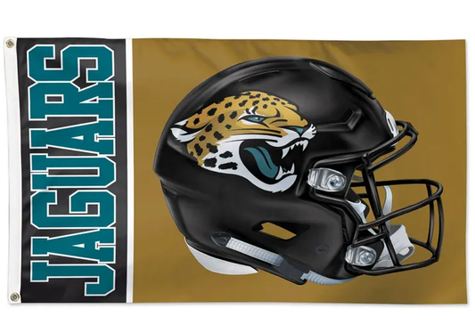 Jacksonville Jaguars Wincraft Helmet 3X5 Flag