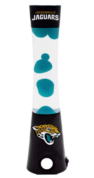 Jacksonville Jaguars Sporticulture Magma Lava Lamp with Bluetooth Speaker