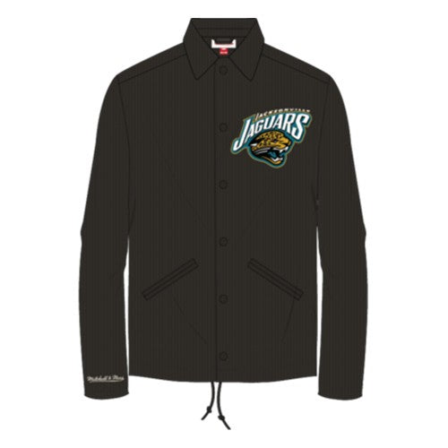 Jacksonville Jaguars Mitchell & Ness Men's Slogan Coaches Jacket - Black