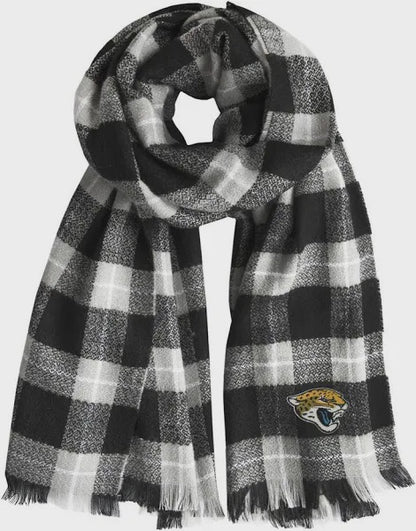 Jacksonville Jaguars Plaid Blanket Scarf - officially licensed fan gear