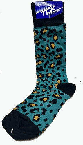 Jacksonville Jaguars Printed Socks- Knit Crew