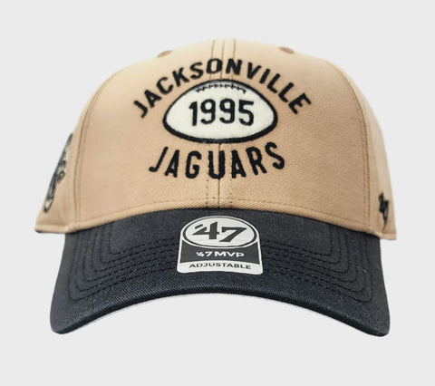 Jacksonville Jaguars Khaki Dusted Abilene MVP Strapback '47 Brand