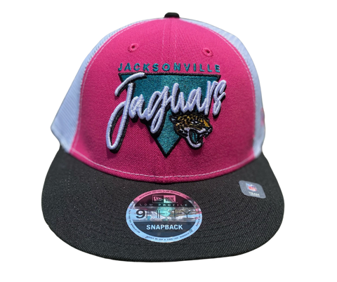 Jacksonville Jaguars Pink White Mesh 9Fifity Snapback
