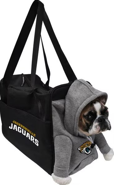 Jacksonville Jaguars Little Earth Furry Fan Airline-Approved Dog & Cat Carrier Bag