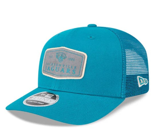 Jacksonville Jaguars New Era All Teal 9Seventy Label Stretch-Snap Snapback