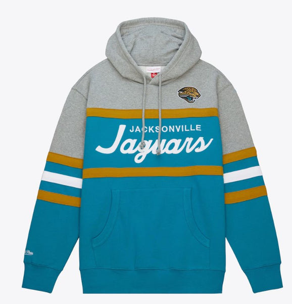 Jacksonville Jaguars Mitchell & Ness Teal Head Coach Pullover Hoodie