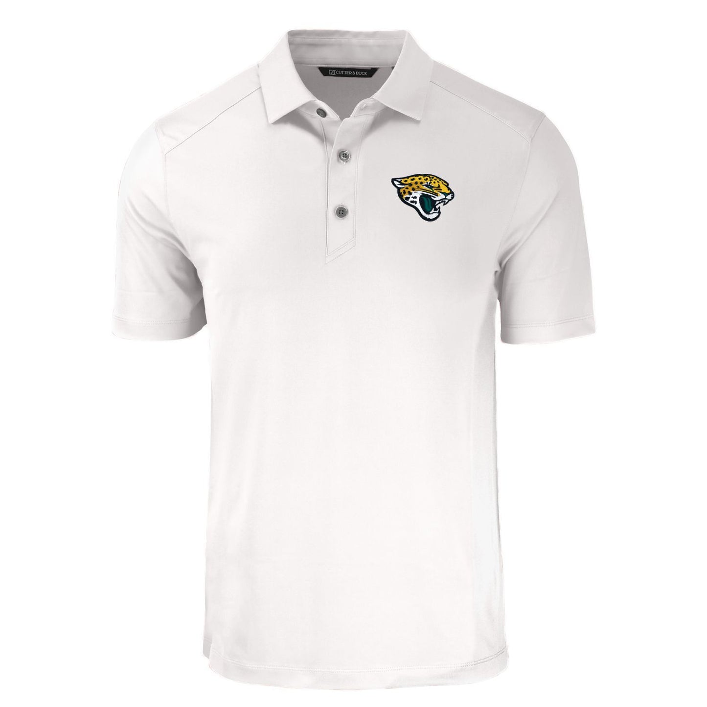 NFL Jacksonville Jaguars Cutter & Buck White Forge Recycled Four-Way Stretch Mens Polo