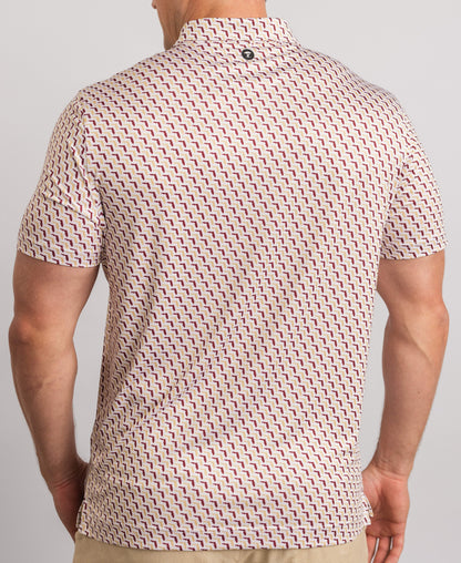 FSU Garnet & Gold State Pride Polo — on-model