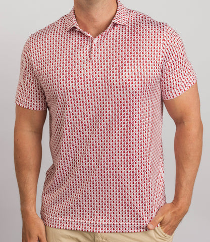 Alabama Rammer Jammer Polo — on-model