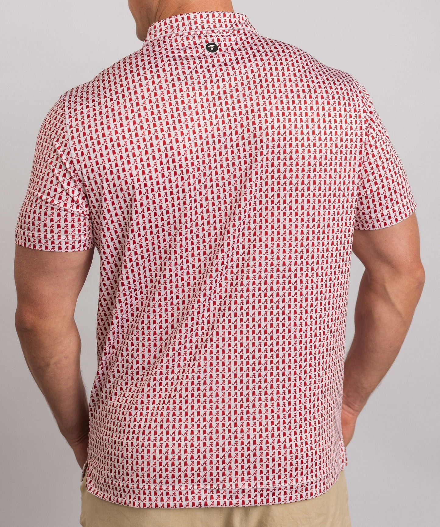 Alabama Rammer Jammer Polo — on-model