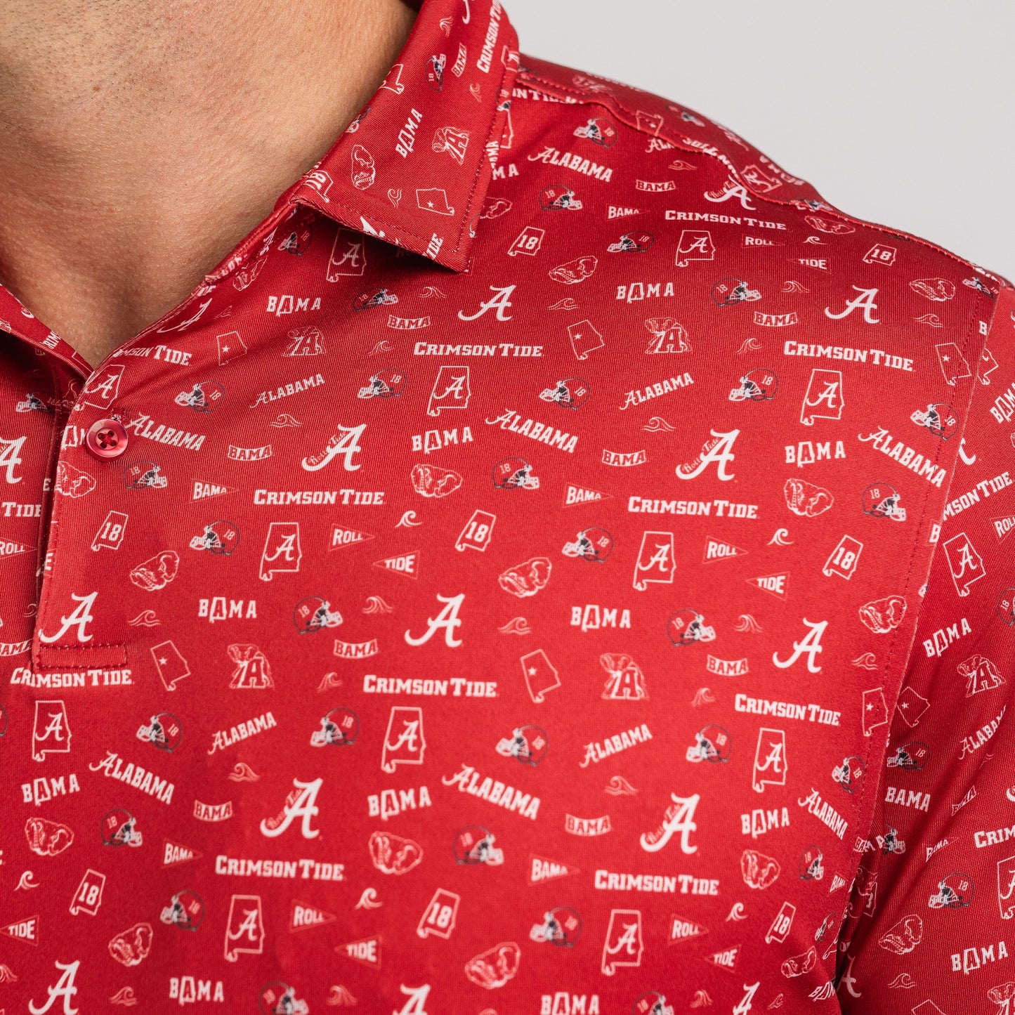 Alabama Safari Polo — on-model