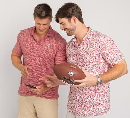 Alabama Bama Gameday Polo — on-model