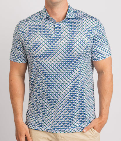 UF Old Florida Print Polo — on-model