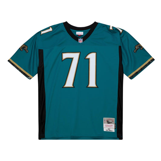 NFL Jacksonville Jaguars Legacy 1996 Tony Boselli Teal Jersey Mitchell & Ness Nostalgia Co.