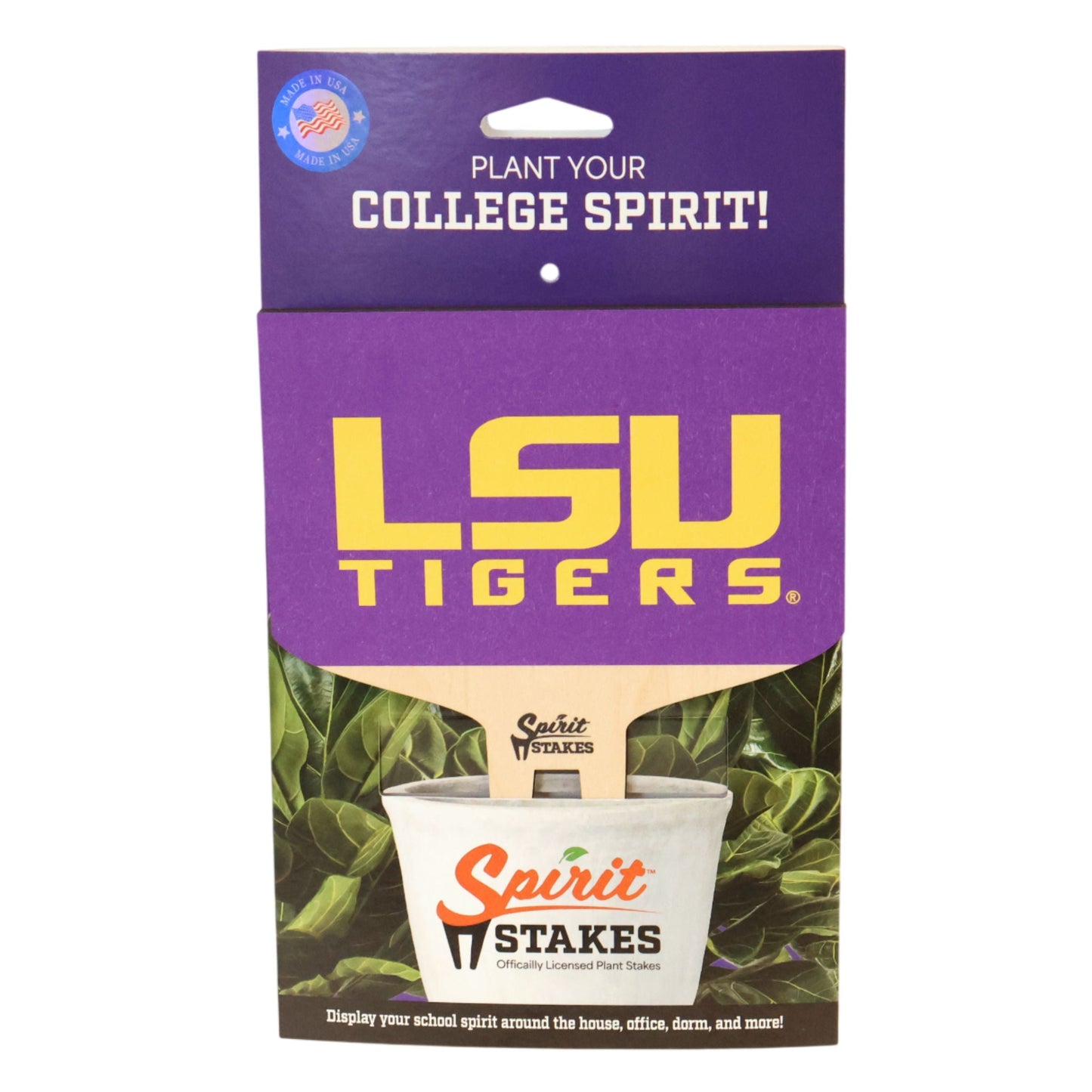 LSU Tigers Logo Color Plant Stake