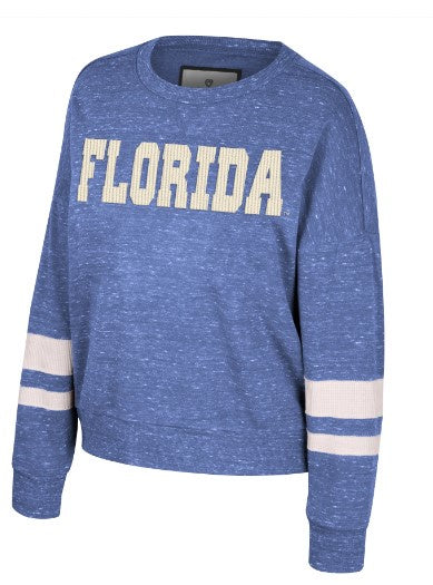 University of Florida Gators Colosseum Ladies Lost City Speckle Fleece Crewneck