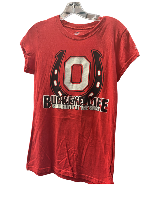 Ohio State Buckeyes Life Out Loud Women's Red Tee