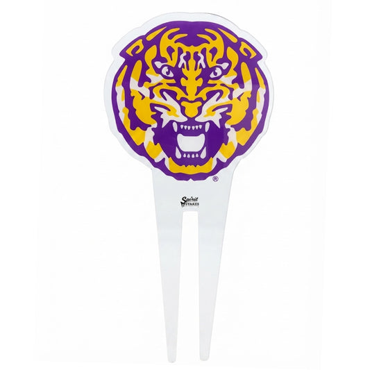 Louisiana State University Tiger Head Medium Garden Stake