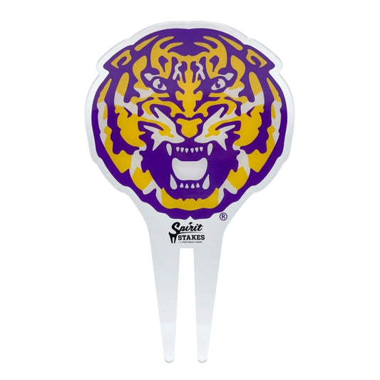 Louisiana State University Tiger Head Garden Sign