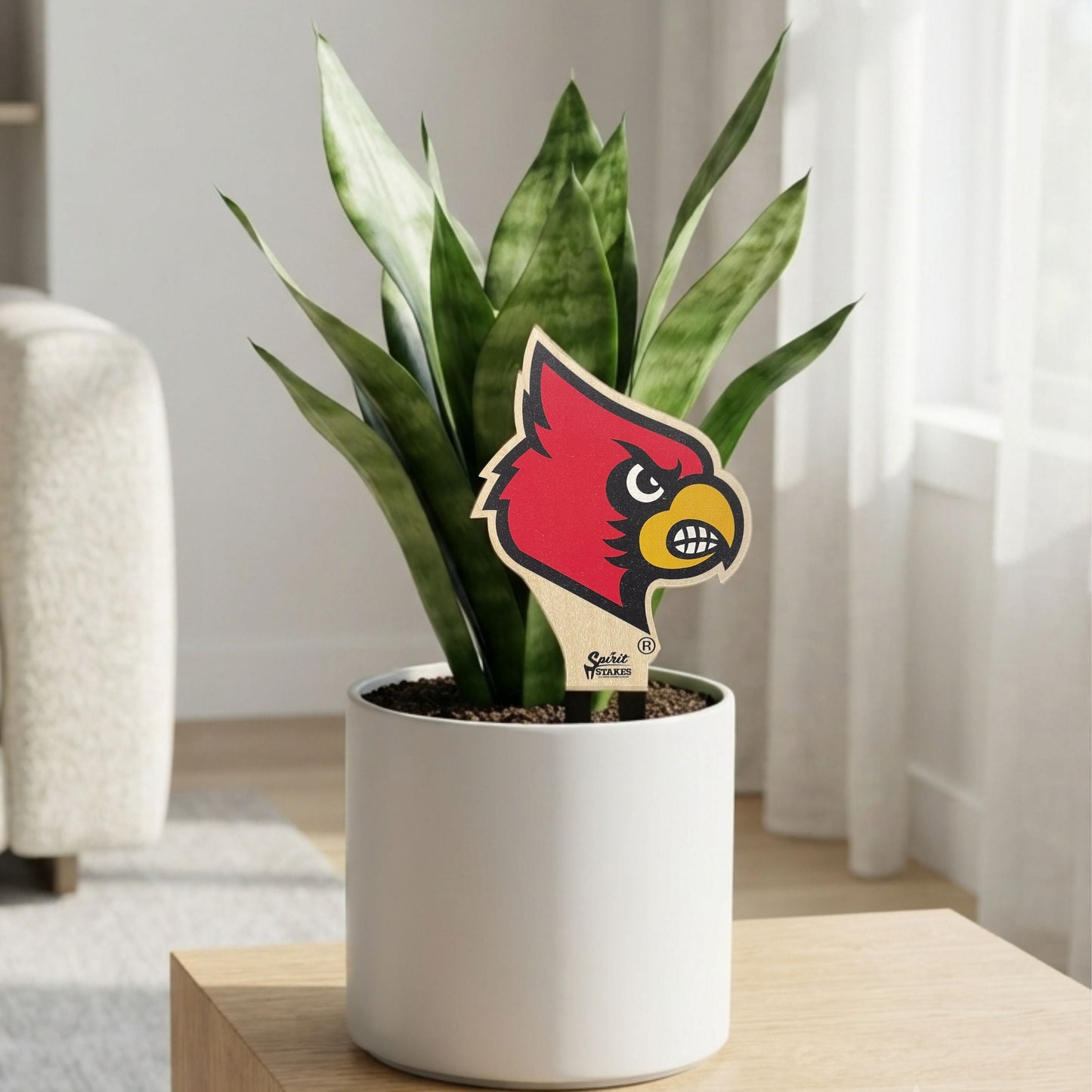 University of Louisville Cardinal Color Plant Stake