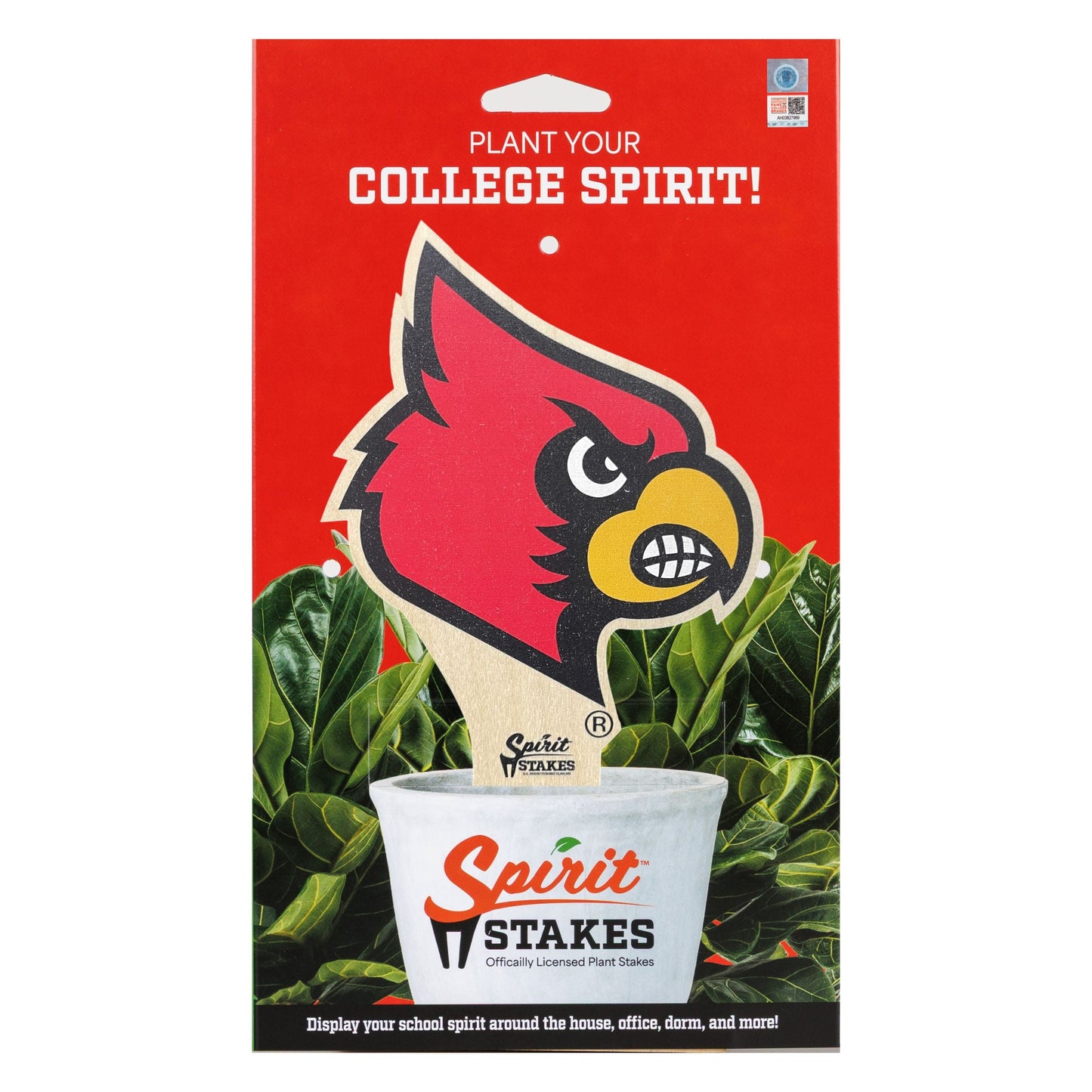 University of Louisville Cardinal Color Plant Stake