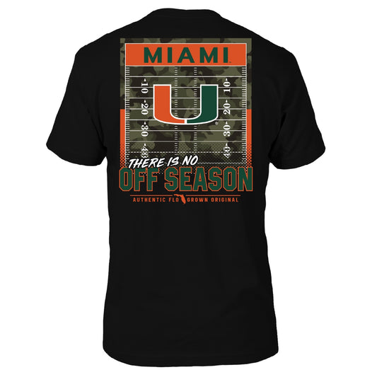 NCAA Miami Hurricanes FloGrown No Off Season Tee