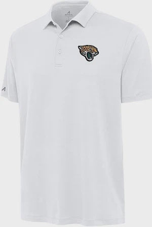 Jacksonville Jaguars Reprocess White Antigua Polo - officially licensed fan gear